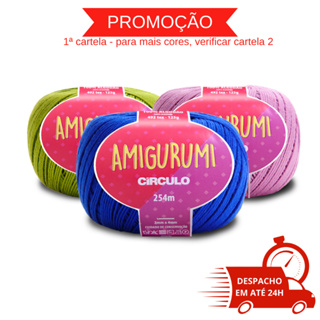 Fio Amigurumi Círculo 100% Algodão 254m PROMOÇÃO - 1ª Cartela Cores em Oferta na Shopee