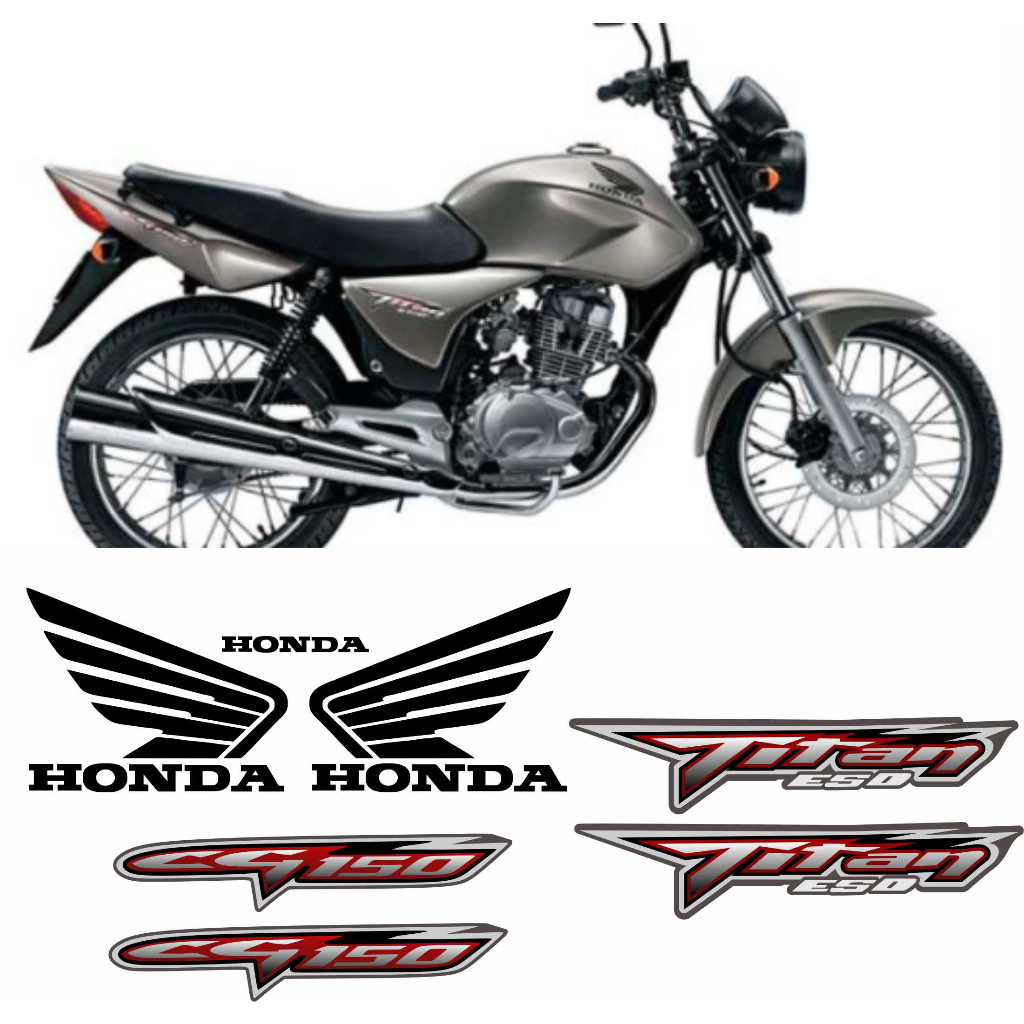 Kit Adesivos Honda Titan 150 Esd 2006-2008 várias cores!!