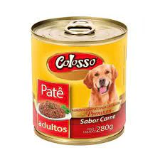 Petisco Colosso Cão Lata Patê Carne 280 gr