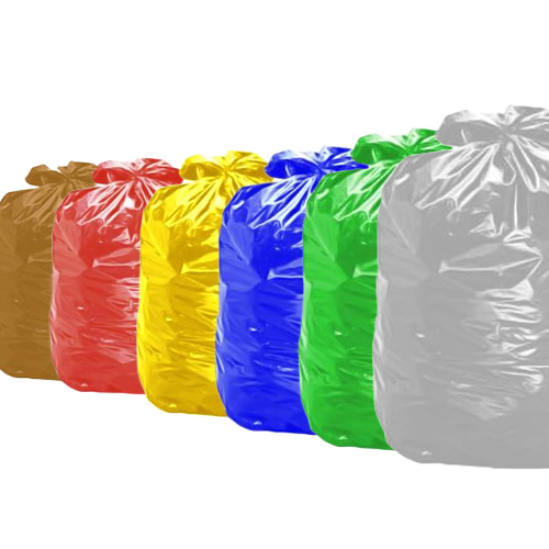 Saco de Lixo 60 Litros pacote com 50un Colorido com várias cores