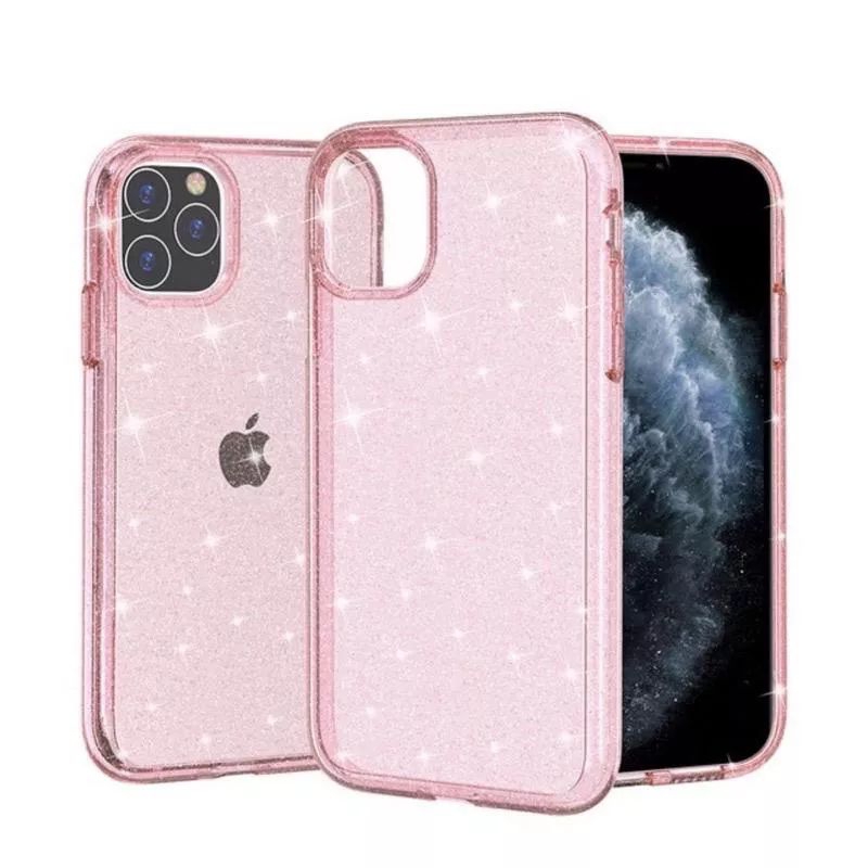 Capa Antipacto com Glitter Brilho Capinha de Luxo Resistente para Iphone XR 7/8PLUS 11 11PRO