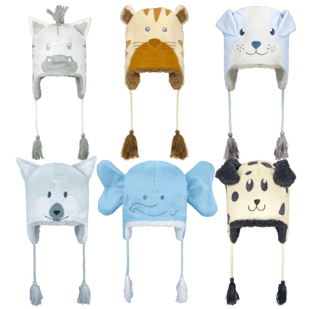 Gorro Infantil Touca Pimpolho Bichinho Divertida Peludinha Bebê Menino Touca Menino