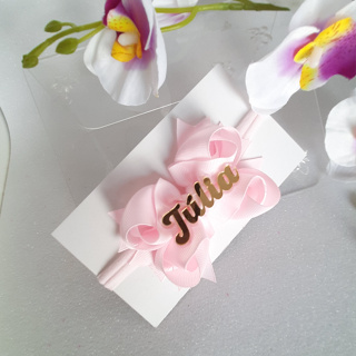Laço com Nome Personalizado. 0 à 9 meses em Oferta na Shopee