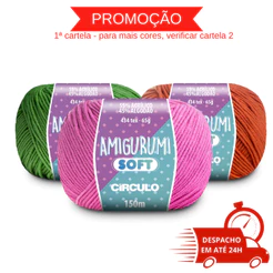 Fio Amigurumi Soft Círculo 55% Acrílico 45% Algodão 150 m – 65 g