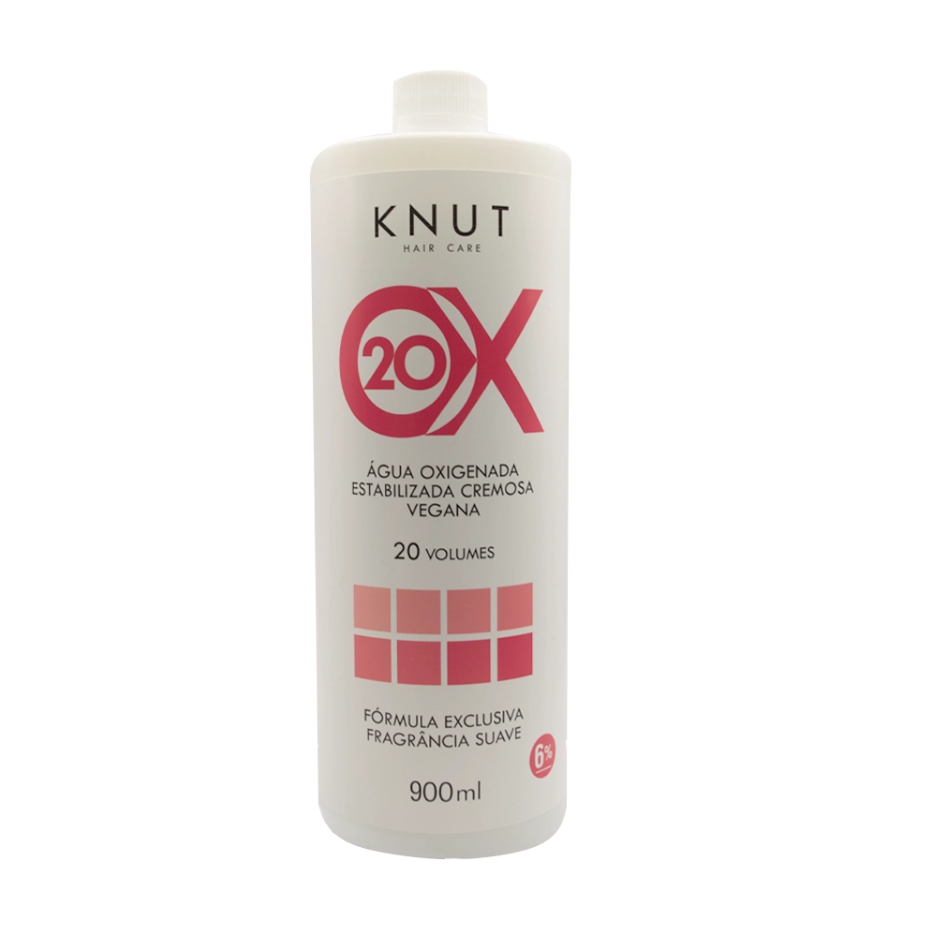 Água Oxigenada 20 Volumes Estabilizada Vegana KNUT 900ml em Oferta na Shopee