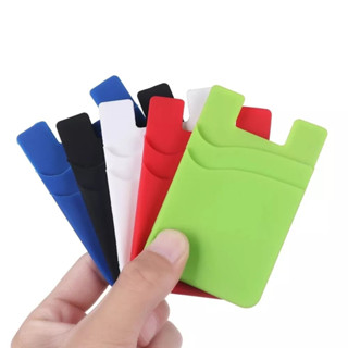 Porta Cartão adesivo de Silicone Universal Para Celular Várias Cores