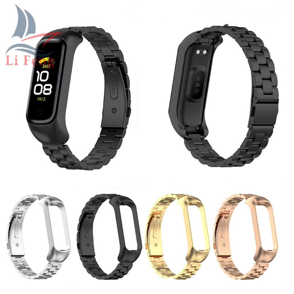 Pulseira em Aço para Samsung Galaxy Fit2 – Elos Ajustáveis (SM-R220) em Oferta na Shopee