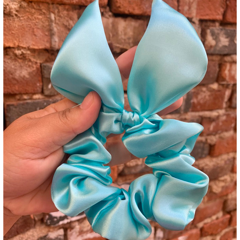 Scrunchies com Laço/cetim/veludo Grande em Oferta na Shopee
