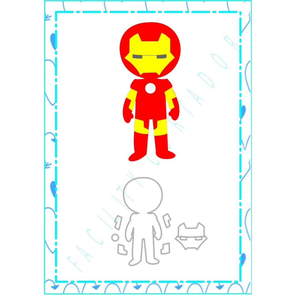 Cortador homem de ferro corpo 6cm