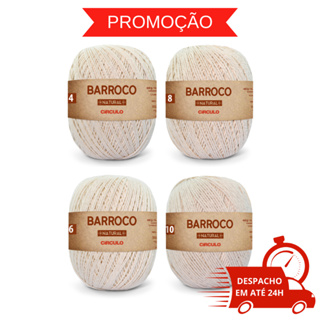 Barbante Barroco Natural - 700g N° 4 - 6 - 8 - 10 em Oferta na Shopee