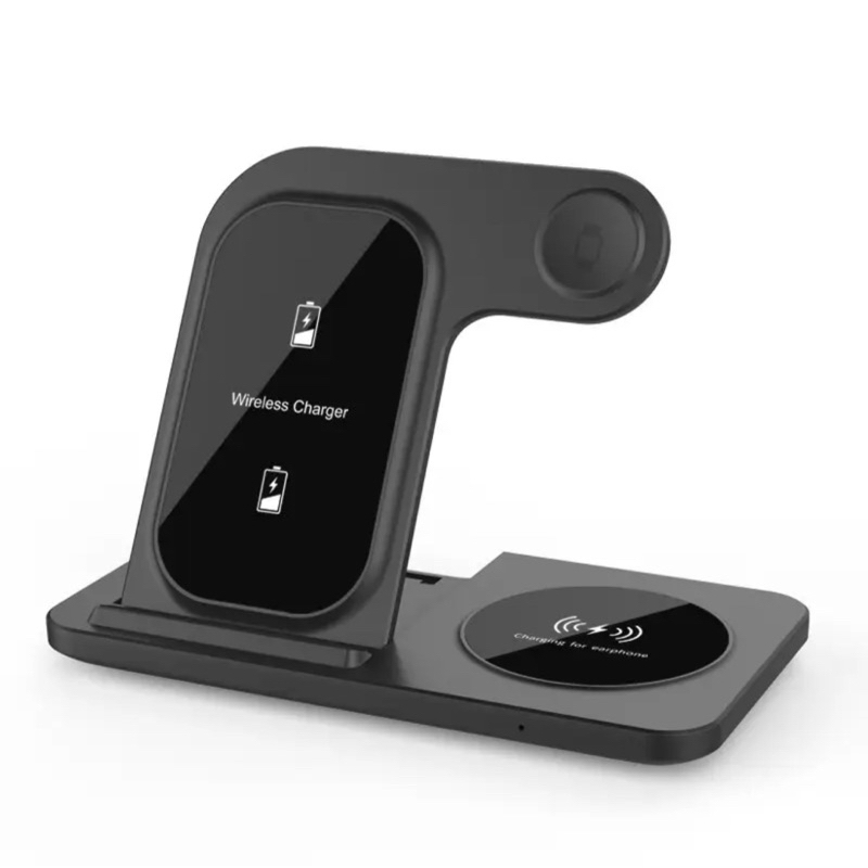 Carregador Qi Sem Fio Para iPhone 15 14 13 12 11 Apple Watch AirPods