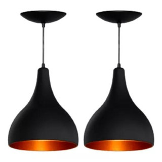 kit 2 Pendente de Luminária Gota Decoração de Teto para Sala Quarto Cozinha  Para sua Casa