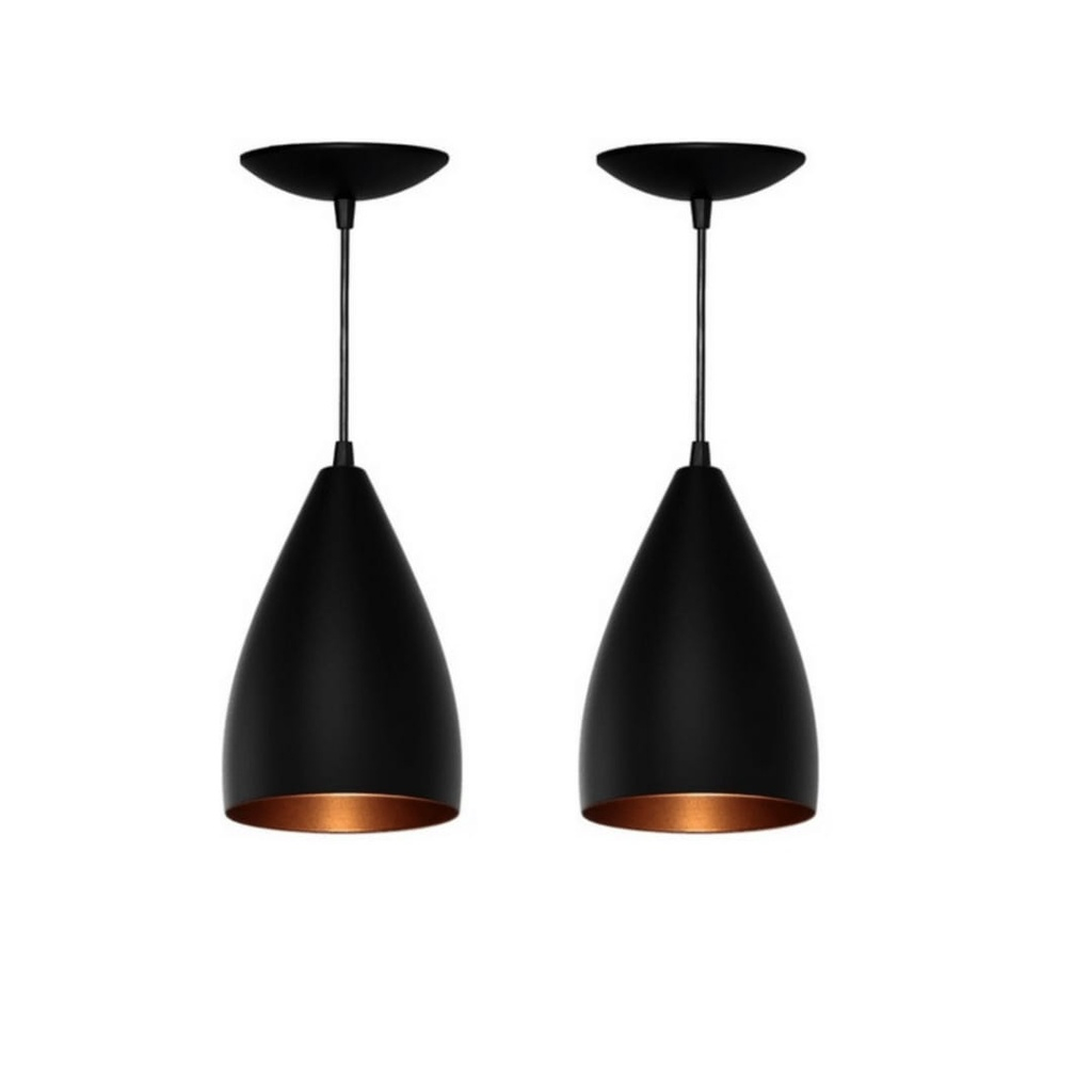 Kit 2 Pendente Vegas para Cozinha Americana,Area interna,Sala de jantar area  Externa e interna em Oferta na Shopee