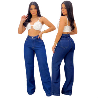 Calça Feminina Wide Leg Pantalona Boca de Sino Lançamento