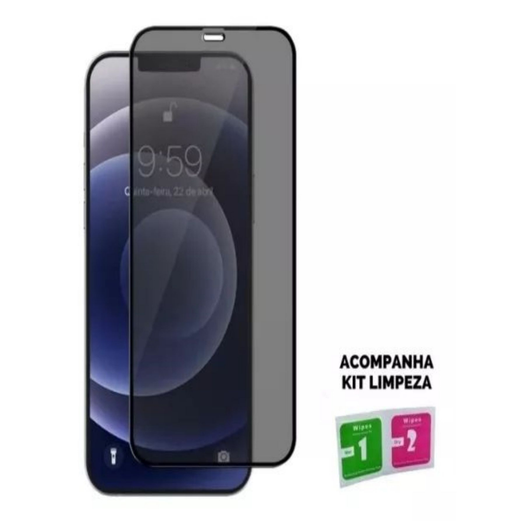 Película IPhone Privacidade de Vidro 3D Privativa iPhone 6 - 8 Plus X/XS XR XSMAX 11 11Pro 12-13 14 ProMax 14 plus em Oferta na Shopee