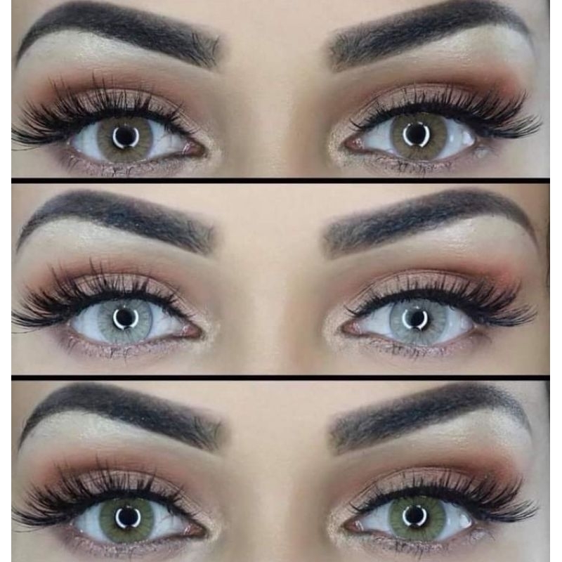 (*Lentes De Contato Coloridas Anuais Naturais Mais Estojo*)