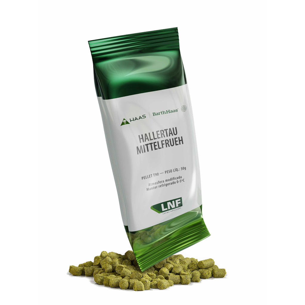 Lúpulo Barth Haas Hallertau Mittelfrueh - 50g (pellets)