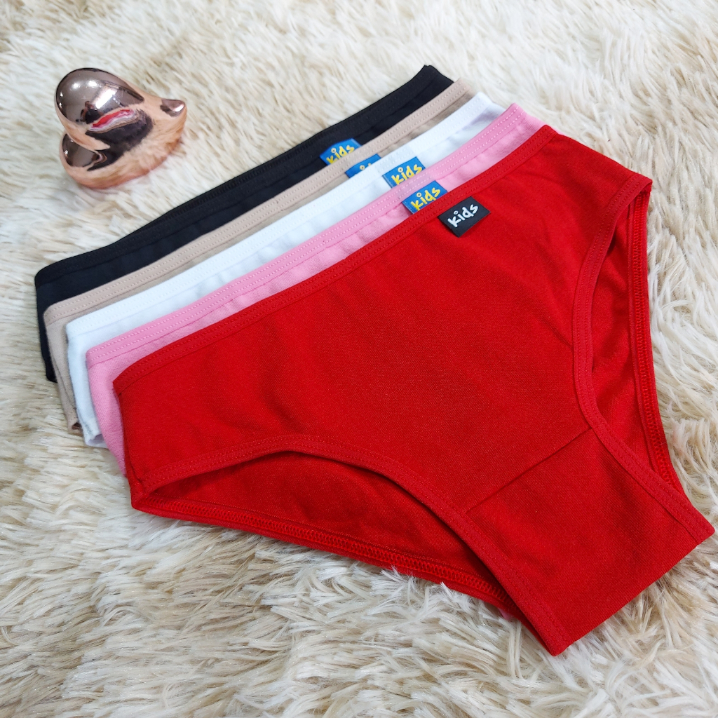 kit 5 Calcinha Infantil De Algodão Calçolinha De Cotton Para Criança