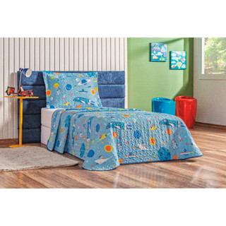Kit Cobre Leito Colcha Bouti Solteiro 2 Pçs Infantil