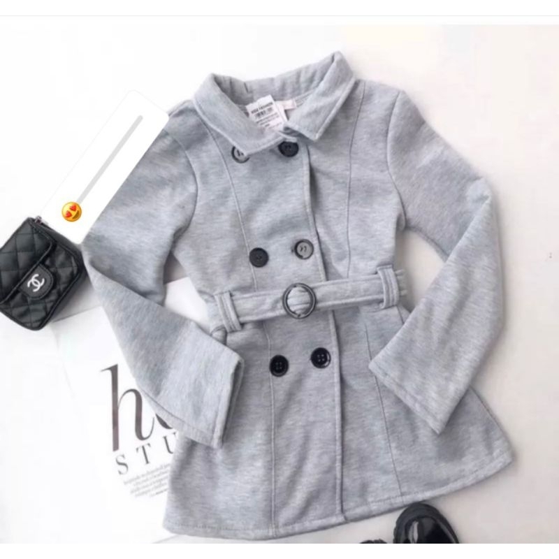 Casaco Sobretudo infantil menina flanelado 2 ao 14