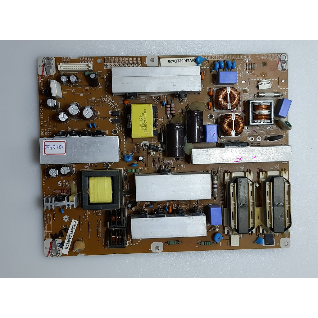 placa da fonte tv lg 42ld420 / 42ld460 / 32ld420/ 32ld460 / 37ld420 / 37ld460 / 32lk330 . leia