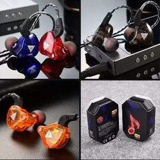 Fone de ouvido Profissional Gamer Qkz Ak6 In-Ear de retorno de palco com case e microfone