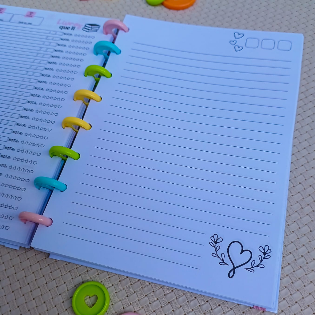 Miolo refil 90g para caderno de discos vários modelos e tamanhos em Oferta na Shopee