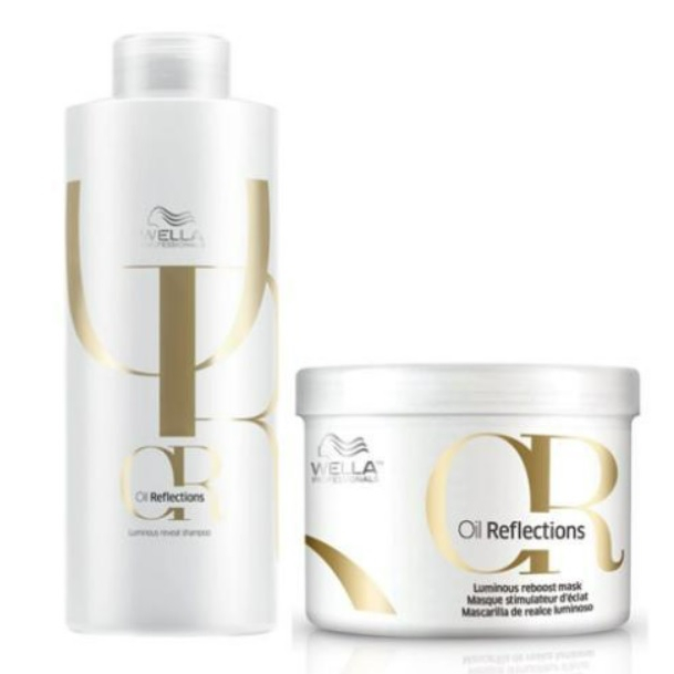 Kit Shampoo 1L E Máscara 500Ml Oil Reflections Wella