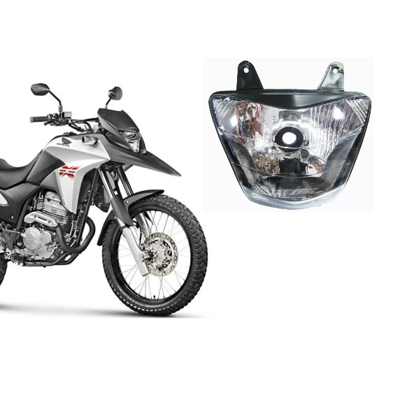 Bloco Optico Farol Moto Xre 300 Até 17 em Oferta na Shopee