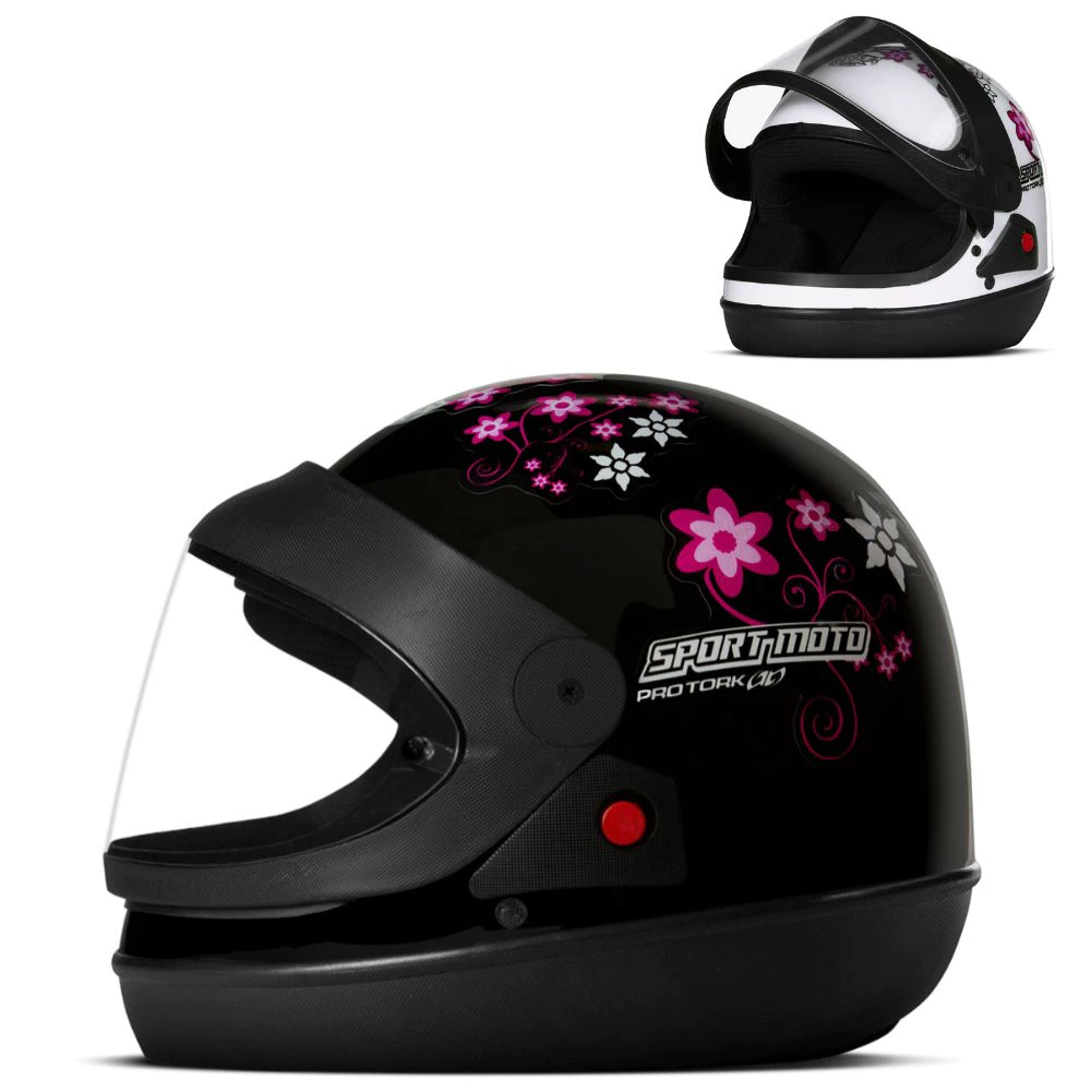 Capacete Feminino Sport Moto For Girls Pro Tork