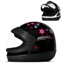 Capacete Feminino Sport Moto For Girls Pro Tork
