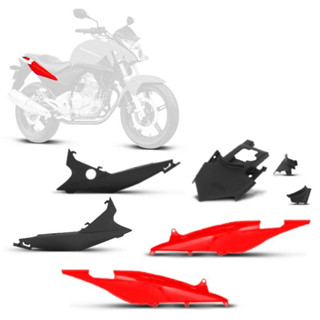 Kit Carenagem Cromo Forte 3 Peças Plásticas Para Moto CB 300r 2010 2011 2012
