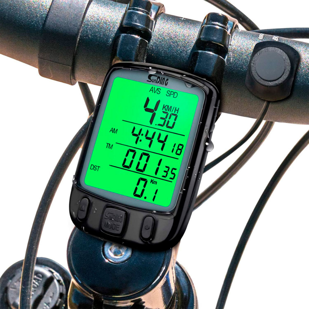 Velocímetro Cronômetro Para Bike Bicicleta Luz Noturna Prova D'água Medidor Velocidade Odômetro Lcd