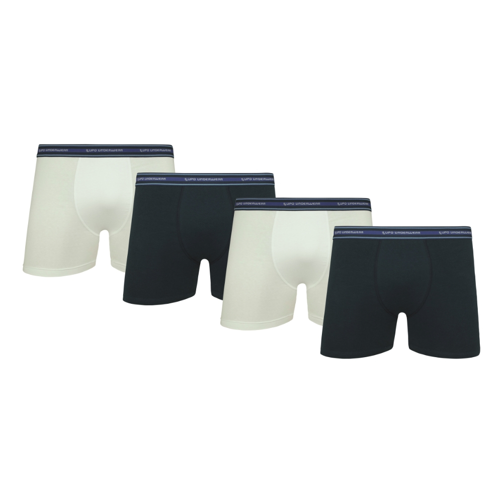 Kit 4 Cuecas Boxer Lupo Original Algodao Box Masculina