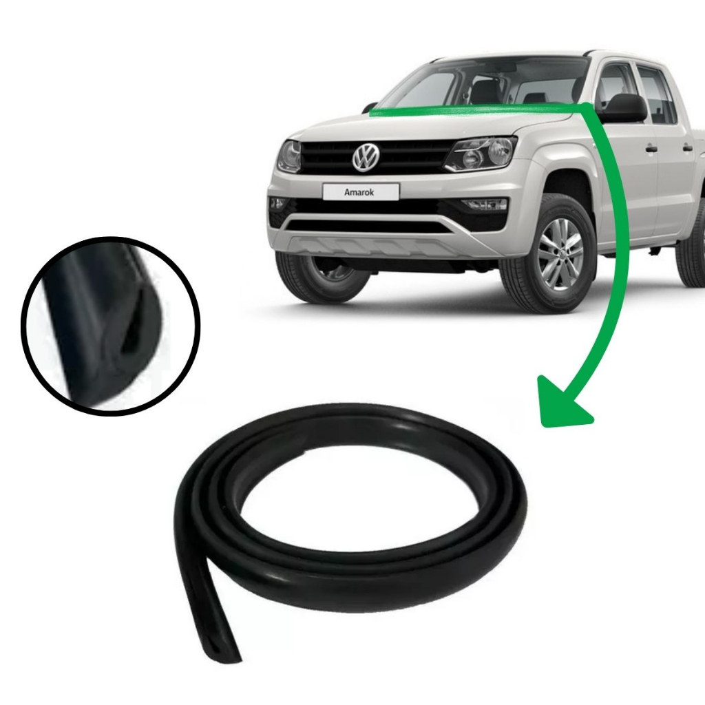 Borracha Friso Acabamento Churrasqueira Parabrisa Amarok