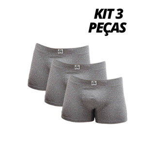 Kit 3 Cuecas Listra Fina Masculina Microfibra Conforto