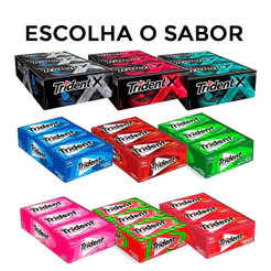 Goma de Mascar Trident Chiclete Sabores caixa c/21 - Adams