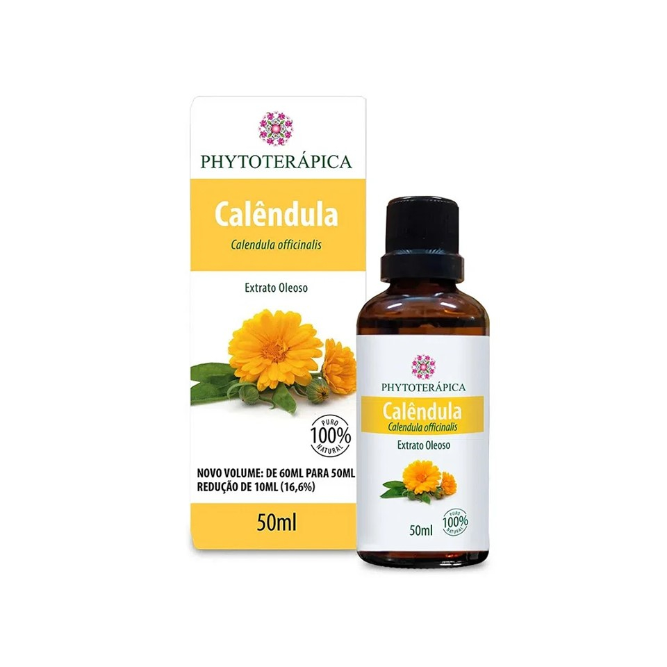 Óleo Vegetal De Calêndula 50ml - Phytotérapica (100% Puro) em Oferta na Shopee