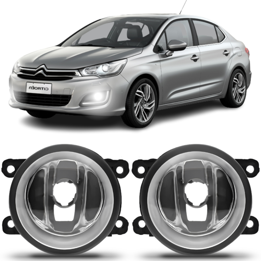 Farol Milha Citroen C4 Lounge 2013 2014 2015 2016 2017 2018 em Oferta na Shopee