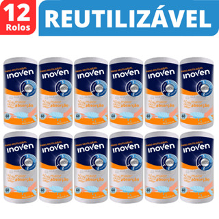 Kit 12 Pano Multiuso Reutilizável Toalha Lavável Picotado