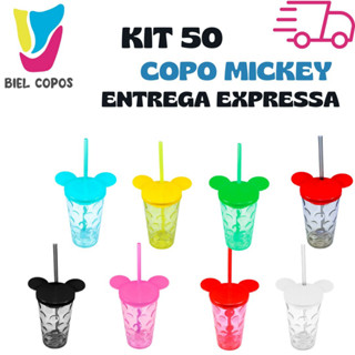 Kit 50 Copo Mickey Bolha 400 ml - Copos pra festa - Decoração infantil