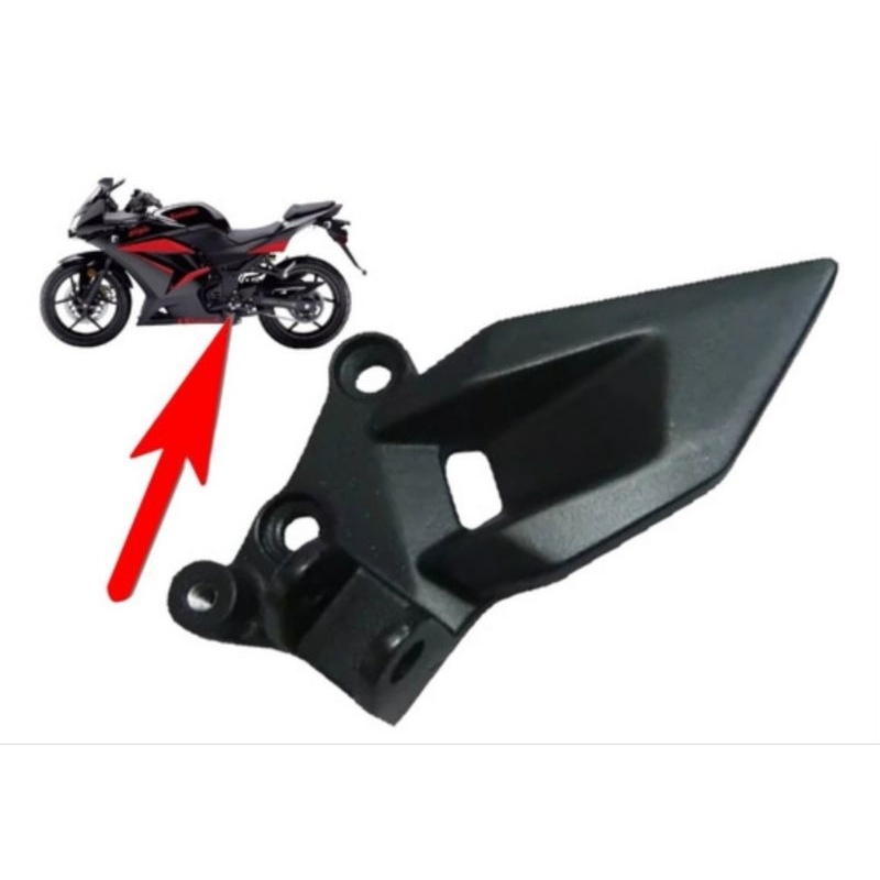 suporte da pedaleira lado esquerdo kawasaki ninja 250r ninja250r ano 2008 2009 2010 2011 bacalhau esquerdo ninja 250r novo