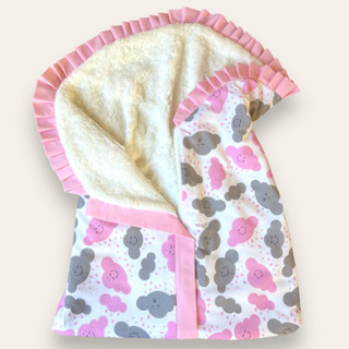 Saco de Dormir Bebê com ZÍPER e ELÁSTICO Estampado para o Frio Inverno em Tecido 100% Algodão Estampado Várias Estampas