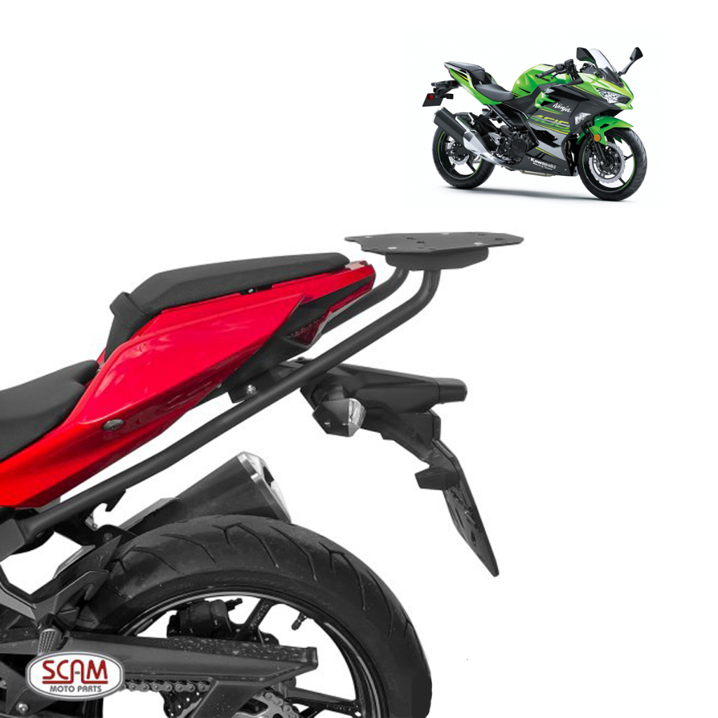 Suporte Bau Traseiro Bagageiro Scam - Kawasaki Ninja 400 Z400  / Ninja 500 / Z500