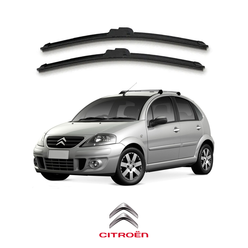 2 Palhetas Do Citroën C3 2005 2006 2007 2008 2009 2010 2011 Paleta Limpa Para-brisa Original Aerofit