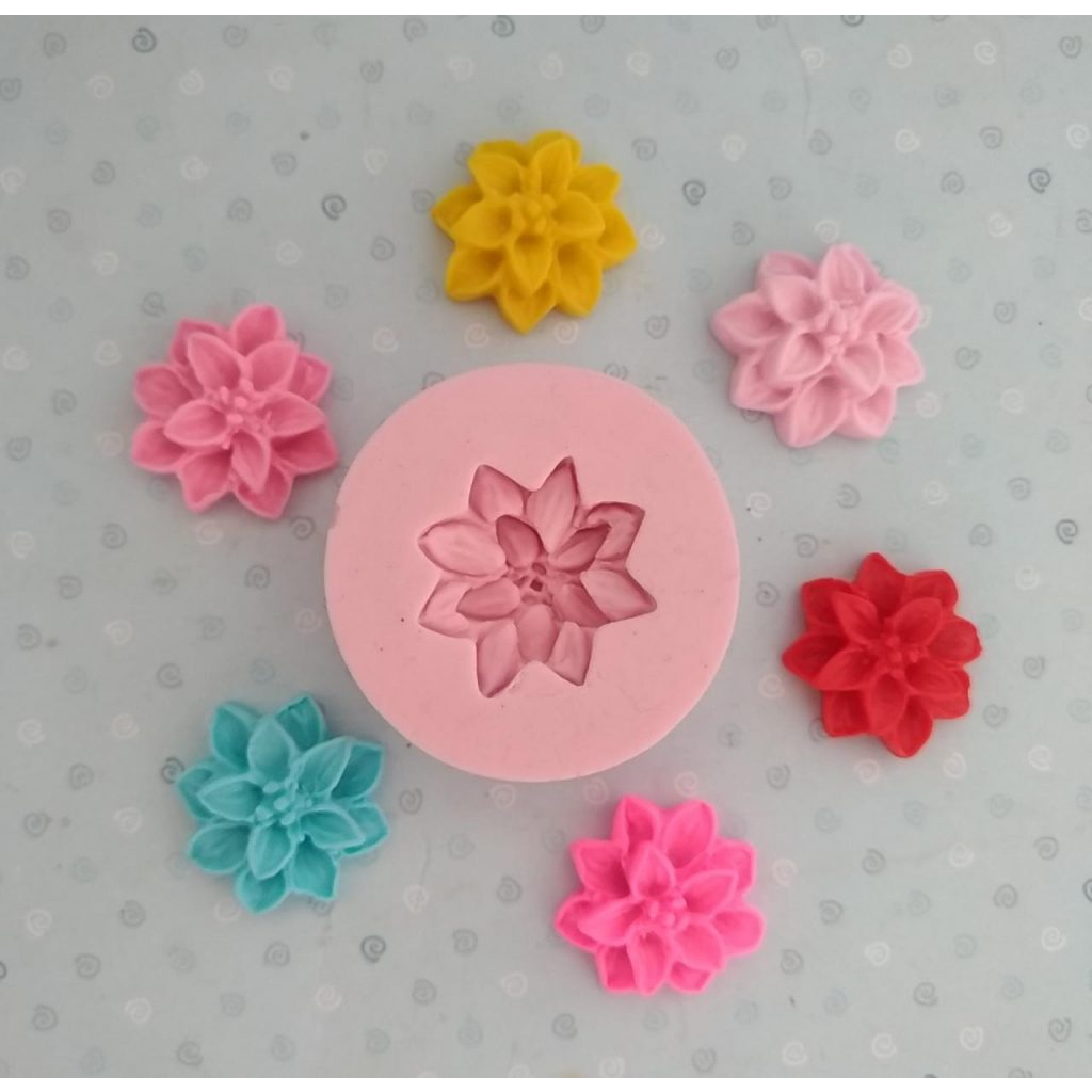 MA467 - Molde de Silicone Flor P em Oferta na Shopee