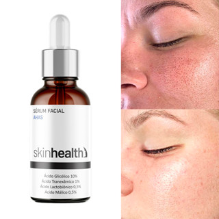 Sérum Mix AHAs - Ácido Glicólico + Tranexâmico + Lactobionico Uniformizador anti acne anti idade anti oleosidade colágeno Skinhealth 30ml