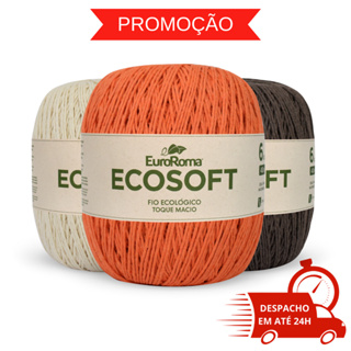 Barbante EuroRoma Ecosoft 422g Número 6 Fio Macio em Oferta na Shopee