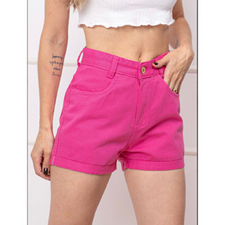 Short Jeans Feminina ColoridoS nova