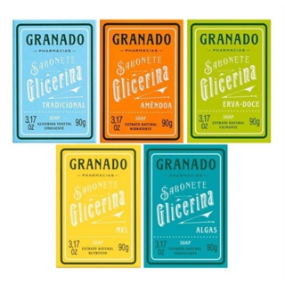 Sabonete Glicerina Granado Sortidos 5 unidades em Oferta na Shopee
